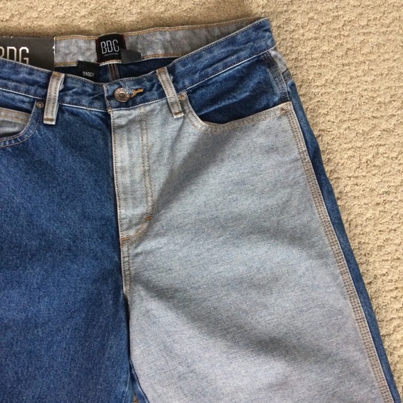 BDG Urban Outfitters Men’s Baggy Colorblock Jeans - Picture 4 of 8